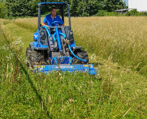 MultiOne mini loader 9 series with flail mower