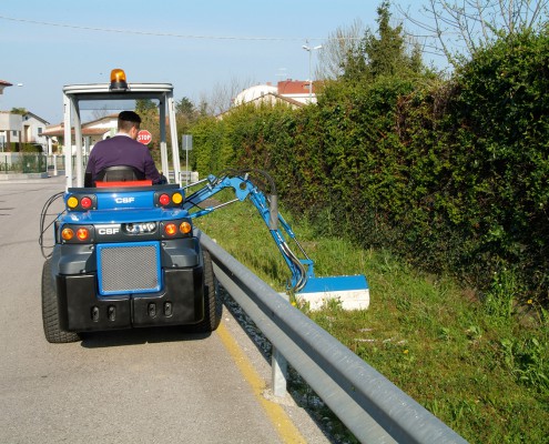side-flail-mower for mini loader